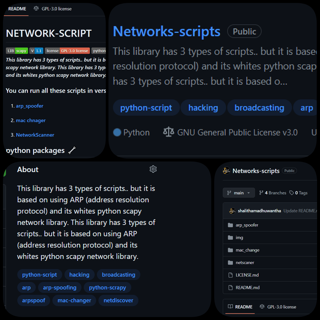 Network Scripts preview